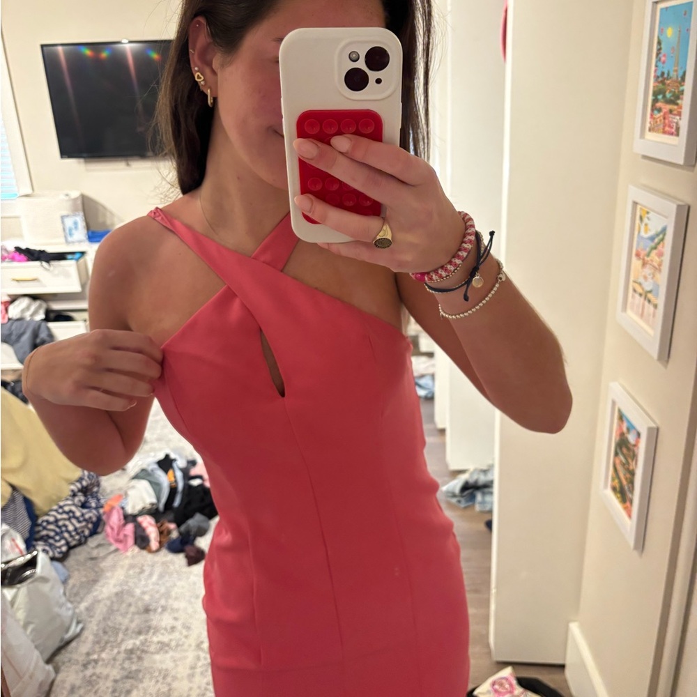 Pink Women's Mini Dress
